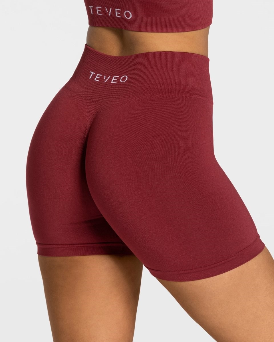 TEVEO Timeless Scrunch Shorts Rouge Femme | IWC-41097627