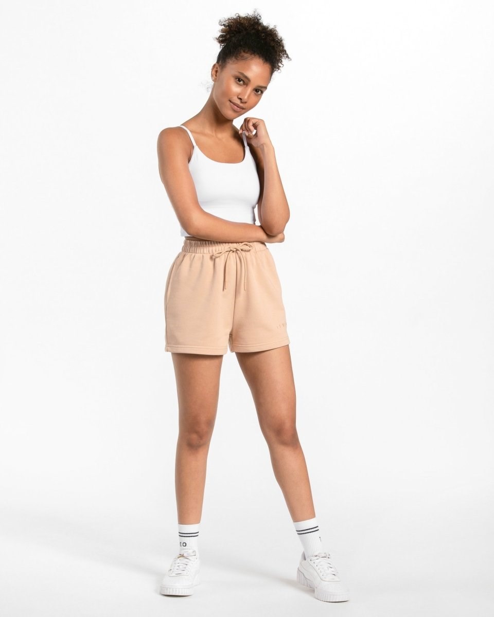 TEVEO Oversized Shorts Nude Femme | YWE-86090268