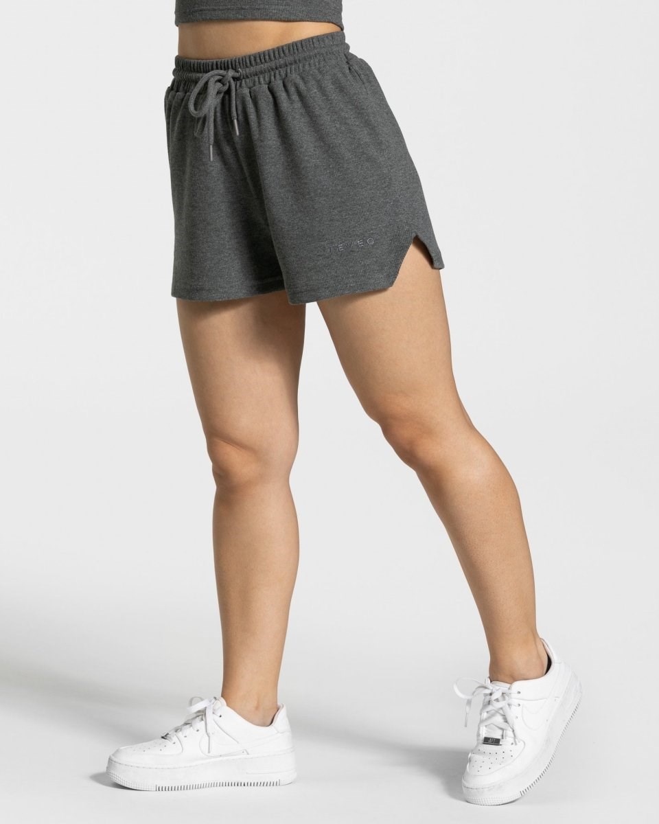 TEVEO Lounge Shorts Grise Foncé Femme | LFU-46175012