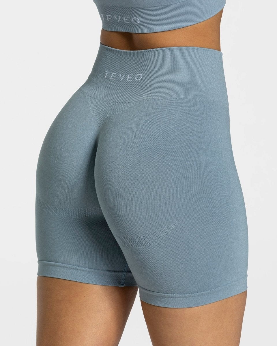 TEVEO Classy Shorts Bleu Femme | XKG-59847472