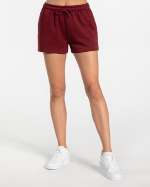 TEVEO Oversized Shorts Rouge Femme | IVE-79690707