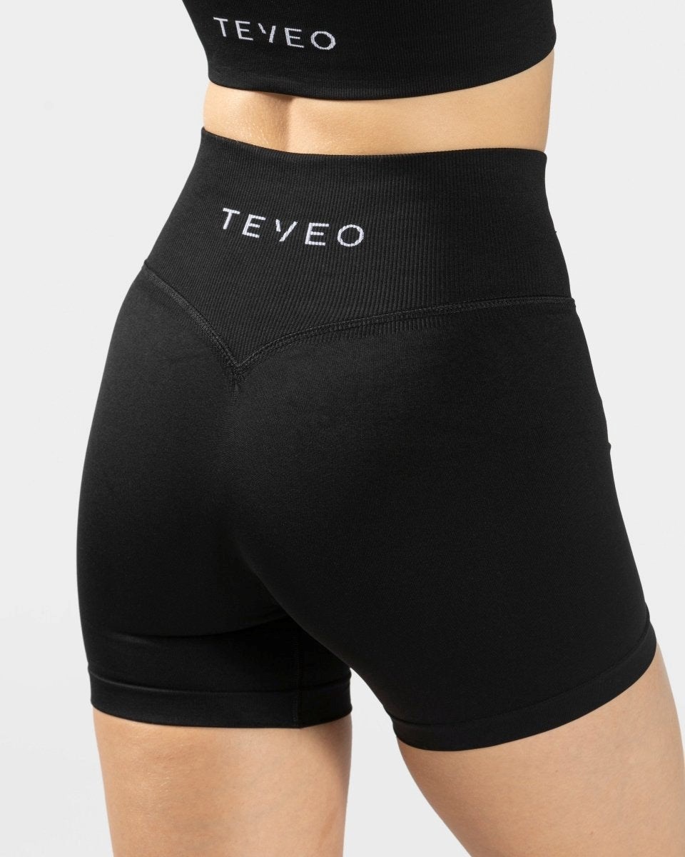 TEVEO Sensation Mini Shorts Noir Femme | FPQ-21993950