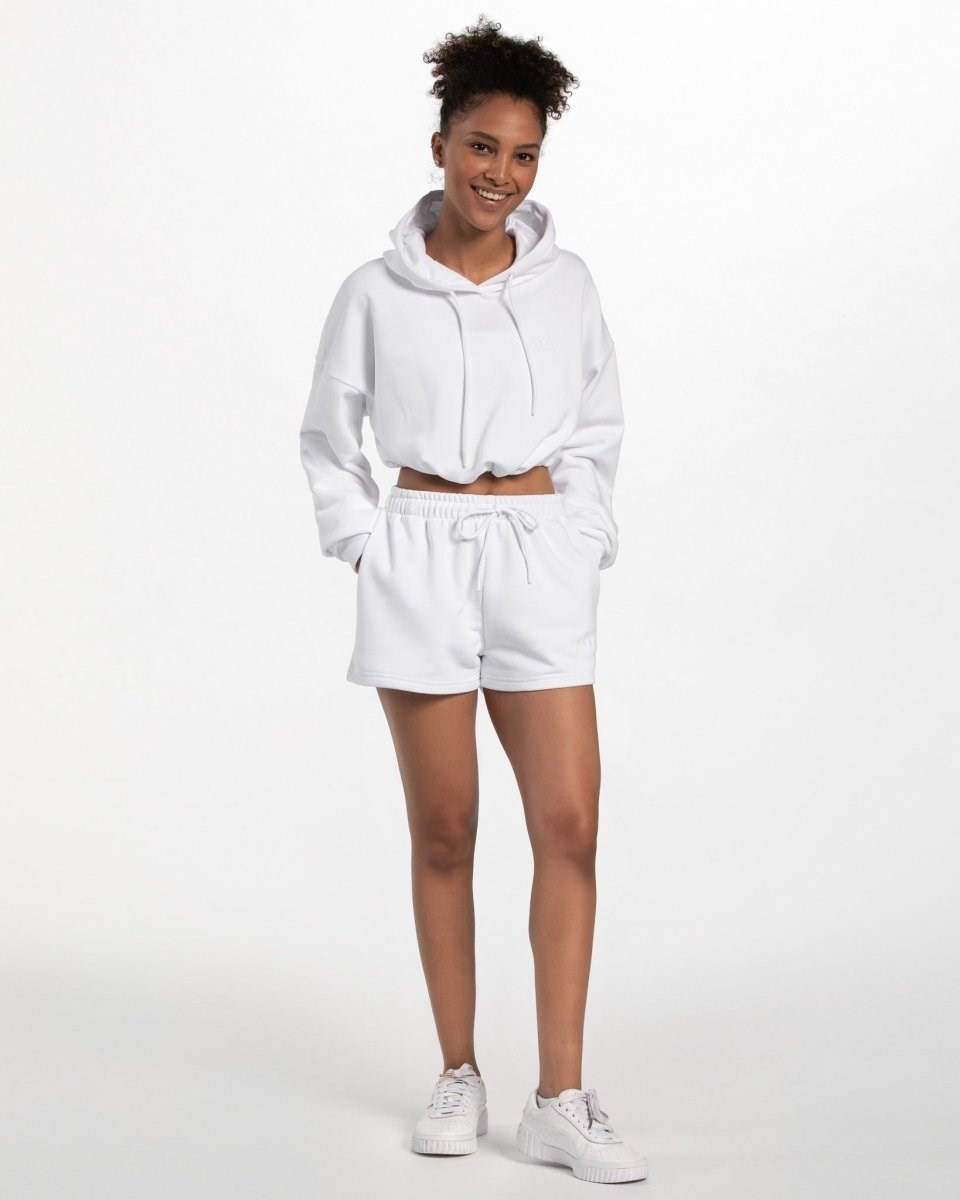 TEVEO Oversized Shorts Blanche Femme | REH-13276278