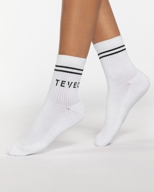 TEVEO TEVEO Crew Socken (2er) Blanche Femme | LOV-54284718