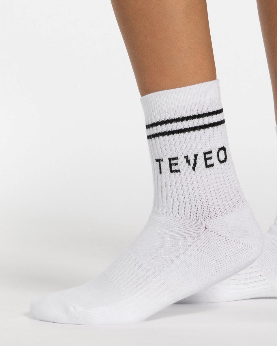 TEVEO TEVEO Crew Socken (2er) Blanche Femme | LOV-54284718