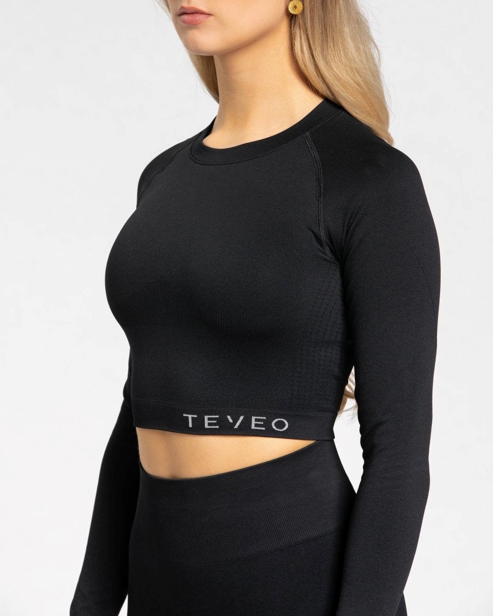 TEVEO Power Longsleeve Noir Femme | TYJ-36064533