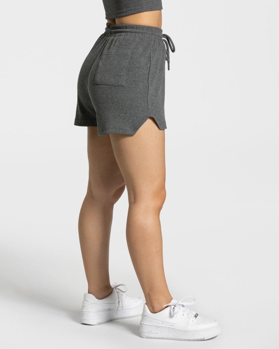 TEVEO Lounge Shorts Grise Foncé Femme | LFU-46175012