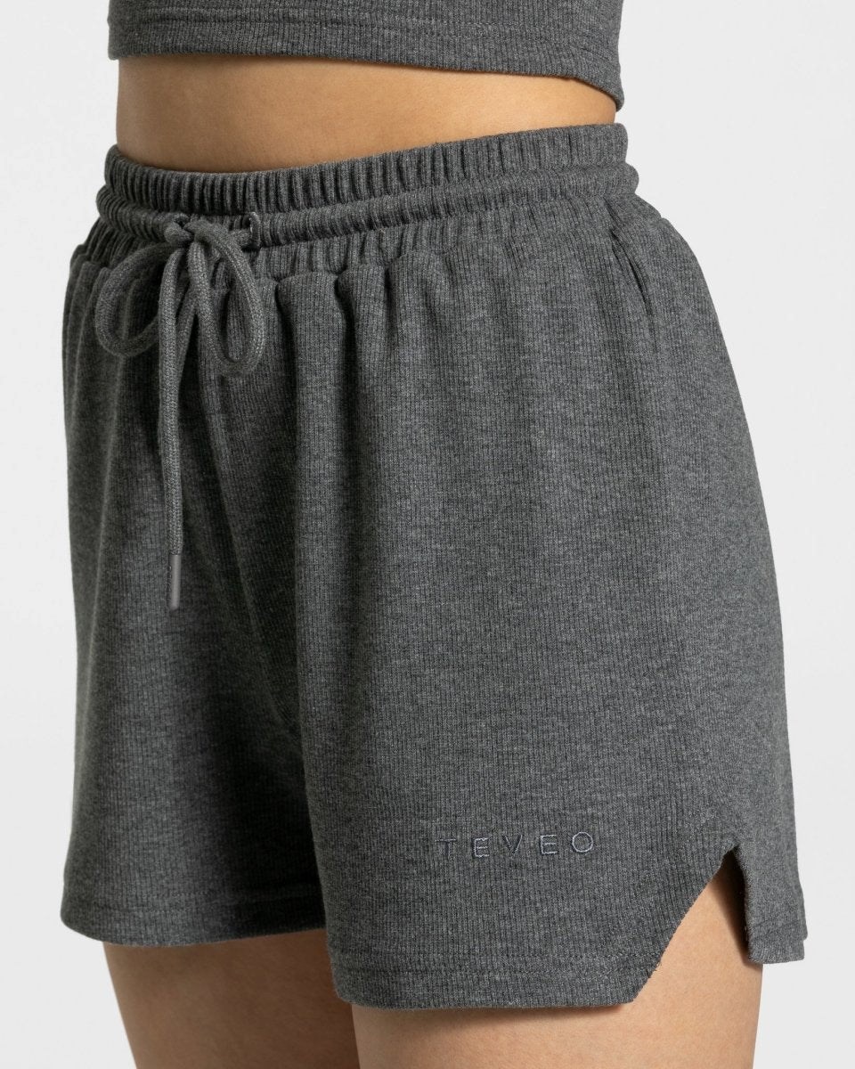 TEVEO Lounge Shorts Grise Foncé Femme | LFU-46175012