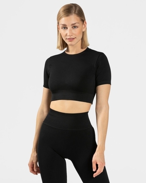 TEVEO Sensation Crop Top Noir Femme | HYJ-81747122