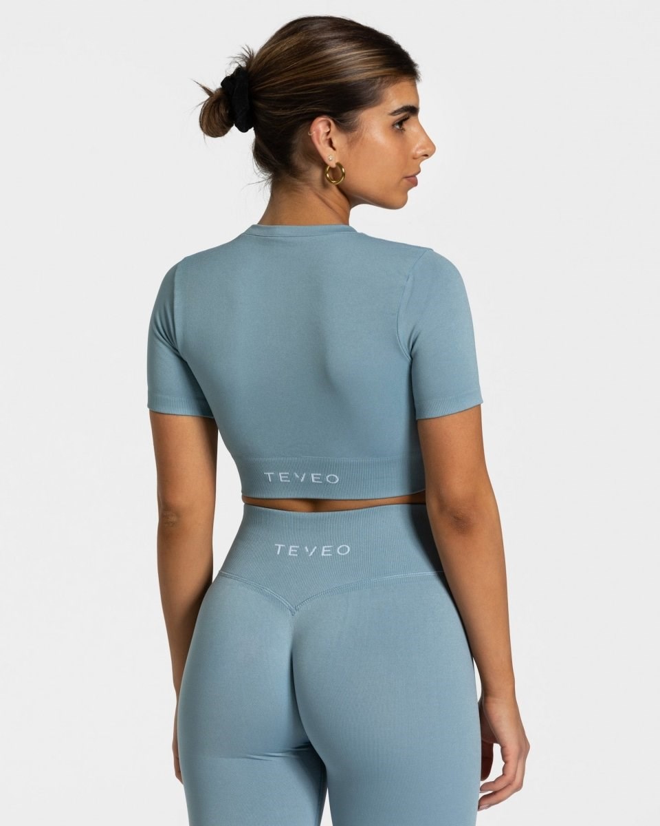 TEVEO Sensation Crop Top Bleu Femme | YVP-52750113