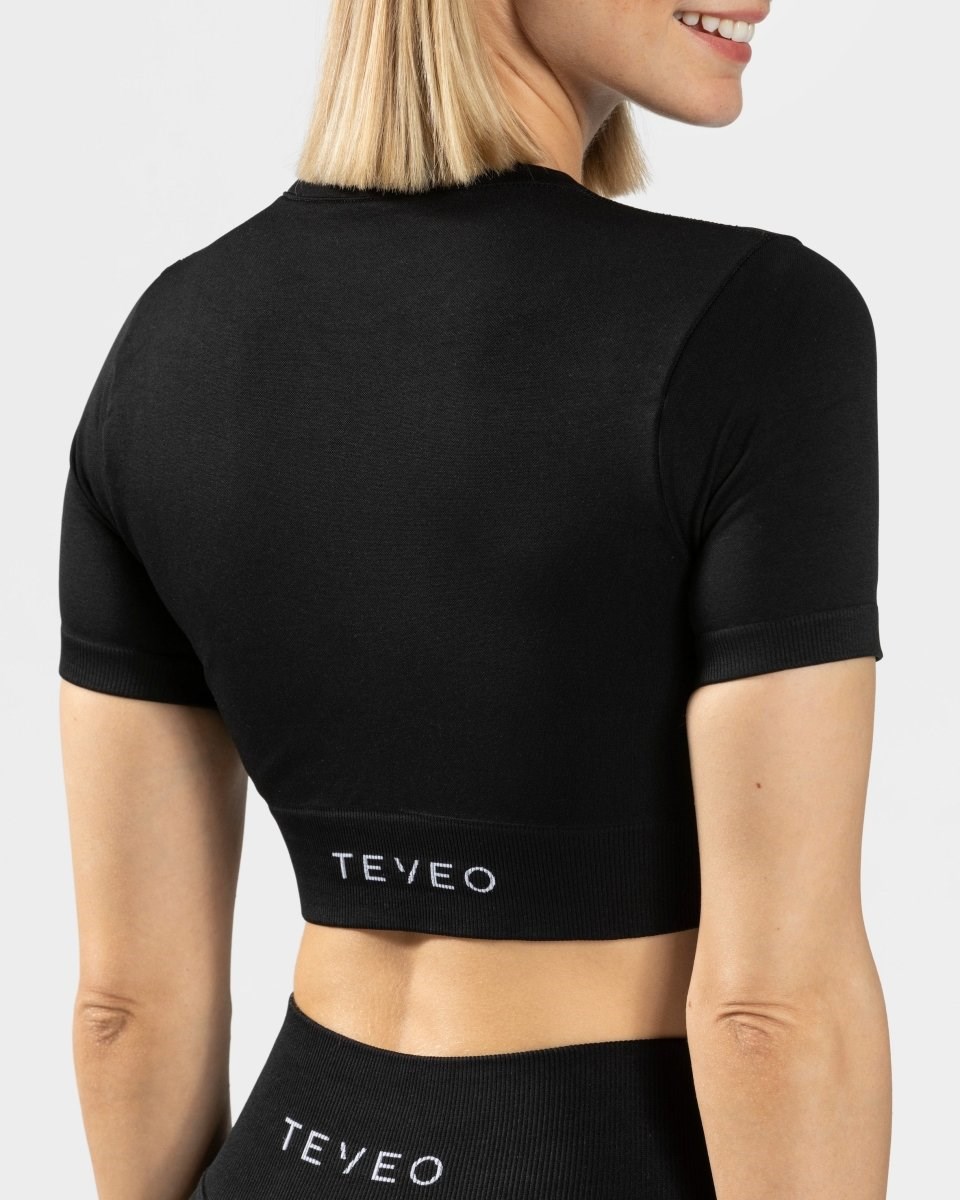 TEVEO Sensation Crop Top Noir Femme | HYJ-81747122