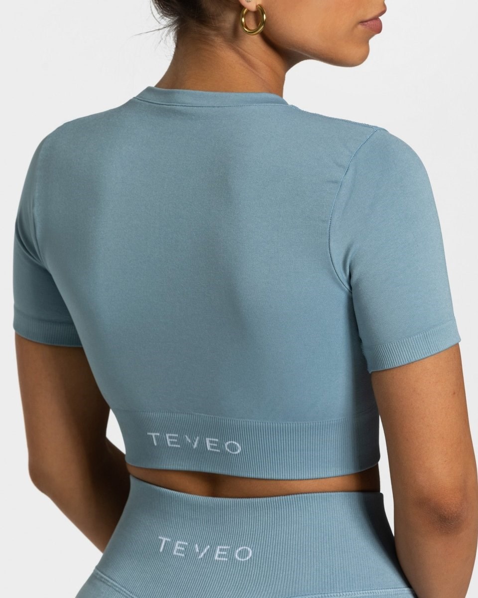 TEVEO Sensation Crop Top Bleu Femme | YVP-52750113