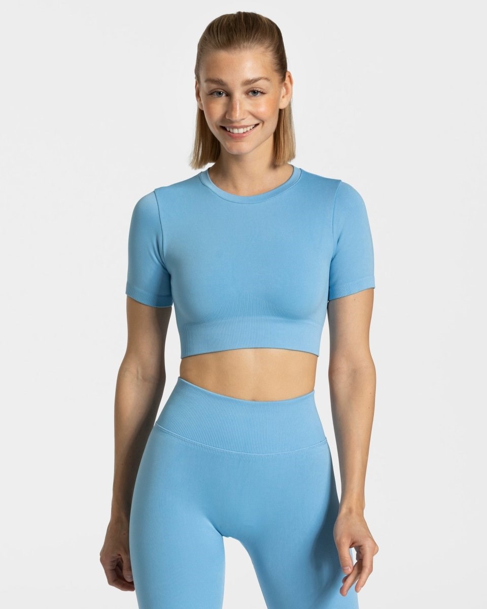 TEVEO Sensation Crop Top Bleu Femme | WGS-83897734