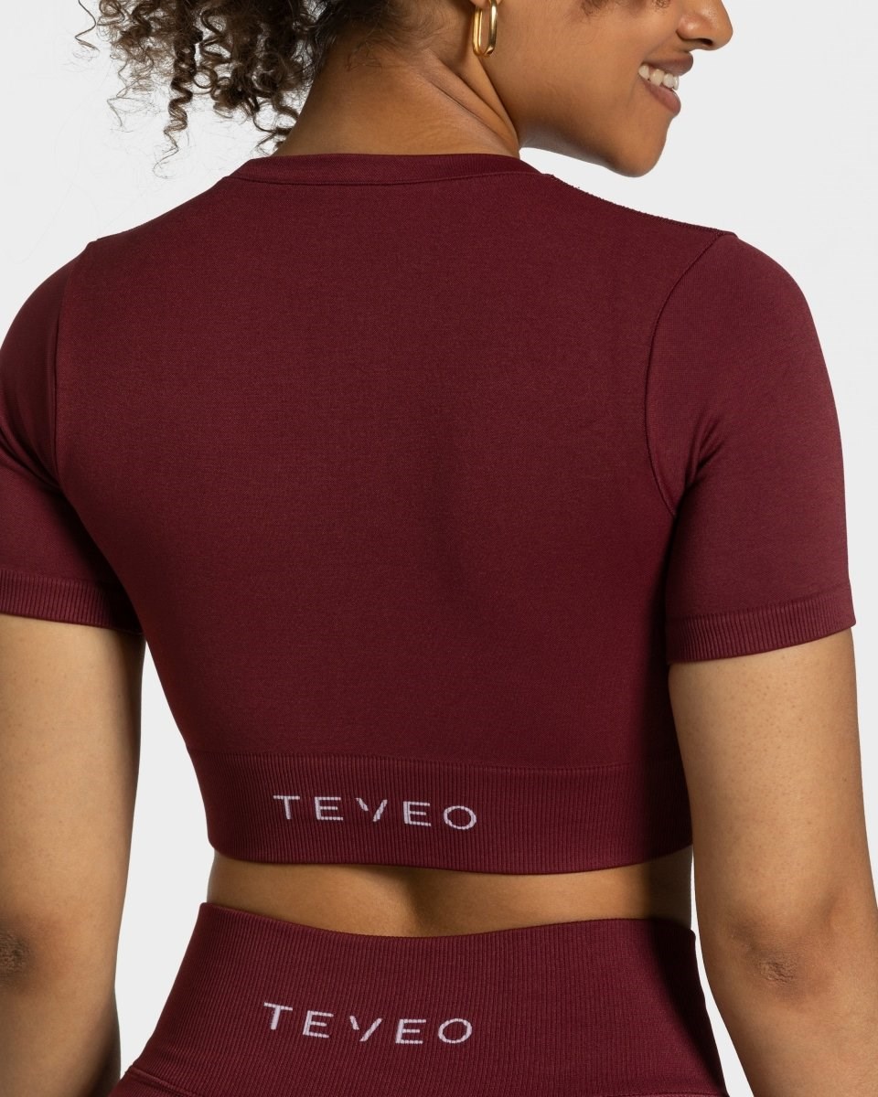 TEVEO Sensation Crop Top Rouge Femme | ASE-33937428