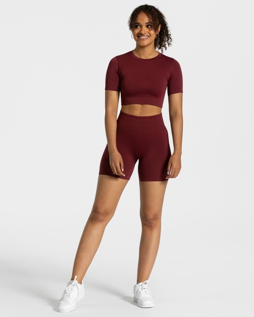 TEVEO Sensation Crop Top Rouge Femme | ASE-33937428