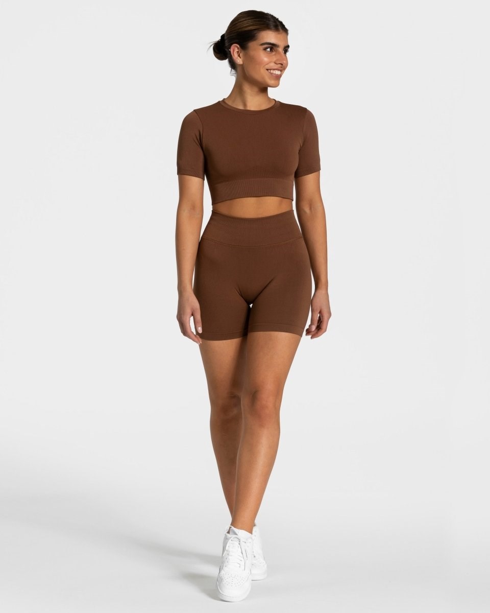 TEVEO Sensation Crop Top Karamell Femme | ESB-07510834