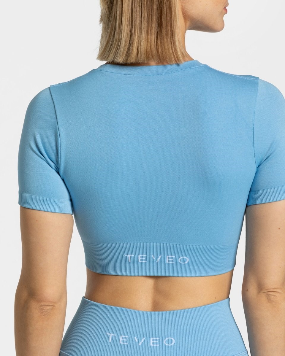 TEVEO Sensation Crop Top Bleu Femme | WGS-83897734