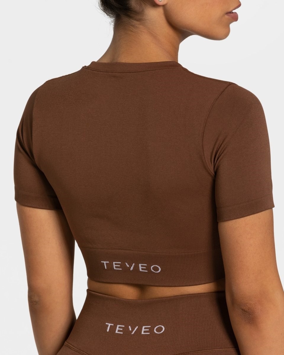 TEVEO Sensation Crop Top Karamell Femme | ESB-07510834