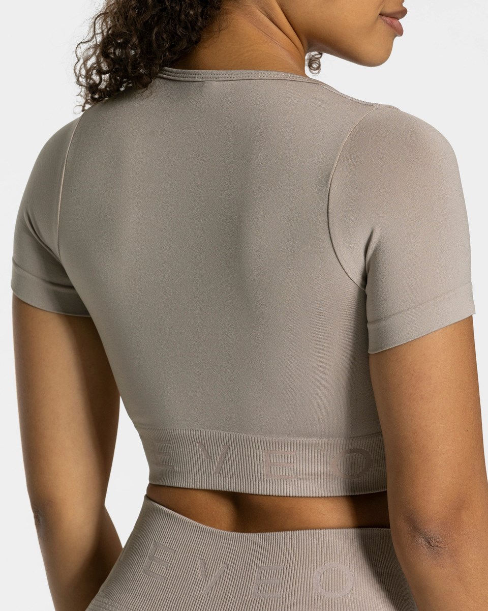 TEVEO Focus Crop Top Dust Femme | ZFB-60010080