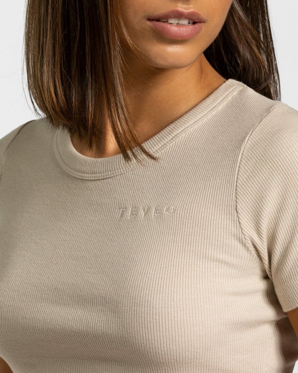 TEVEO Lounge T-Shirt Beige Femme | YQO-41450809