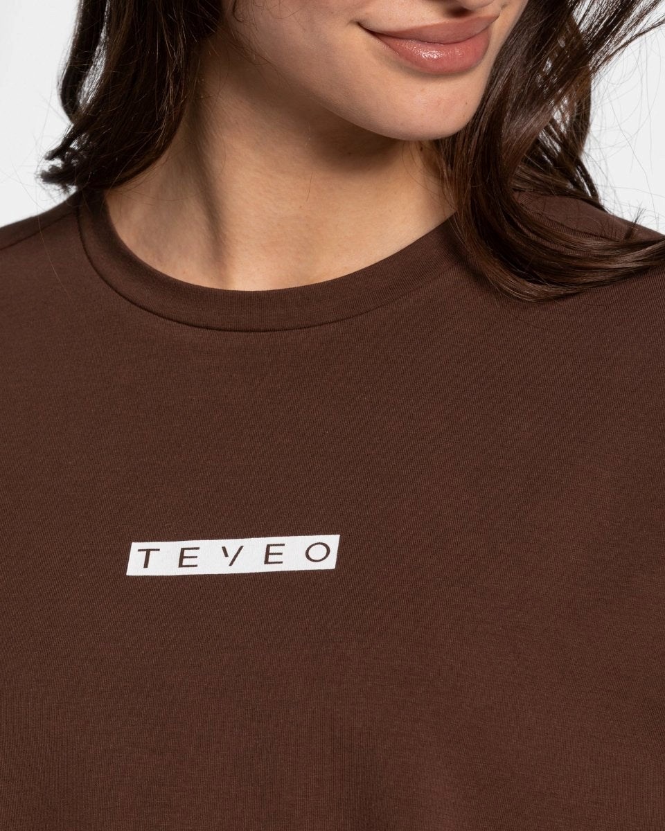 TEVEO Iconic Oversized T-Shirt Braun Femme | MEN-02698035