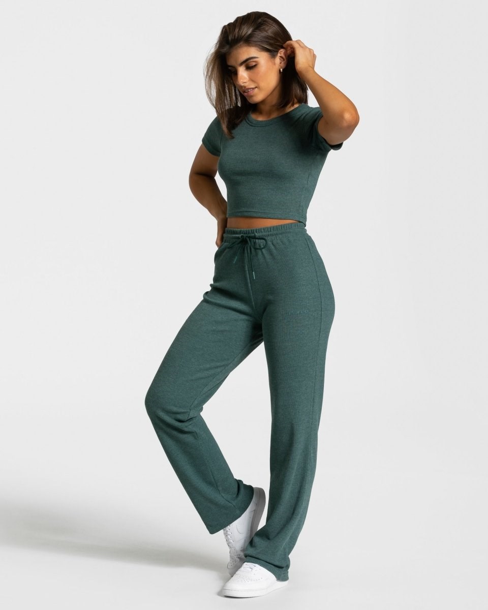 TEVEO Lounge Pants Vert Foncé Femme | WXC-91296201